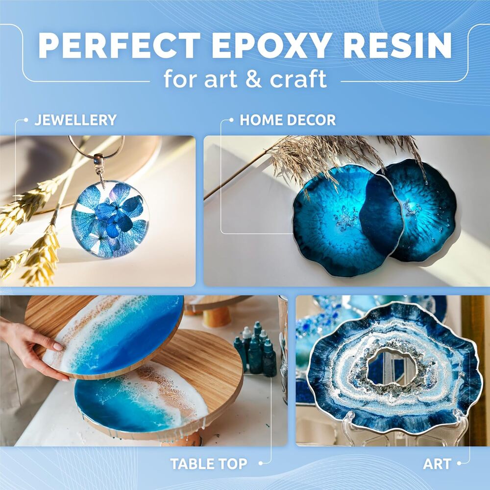 1 Gallon Crystal Clear Epoxy Resin Kit with Pumps, UV Resistant, Low Viscosity - Picture 3 of 7